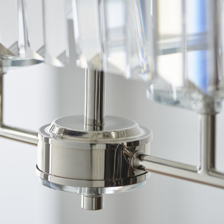 Endon 109058 - Lustre suspenso por corrente 4xE14/6W/230V, acabamento cromado brilhante