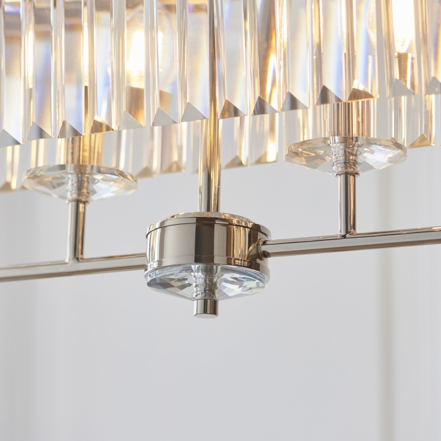 Endon 109058 - Lustre suspenso por corrente 4xE14/6W/230V, acabamento cromado brilhante