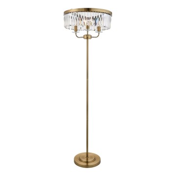 Endon 110644 - Candeeiro de chão CHESTERFIELD 3xE14/6W/230V latão