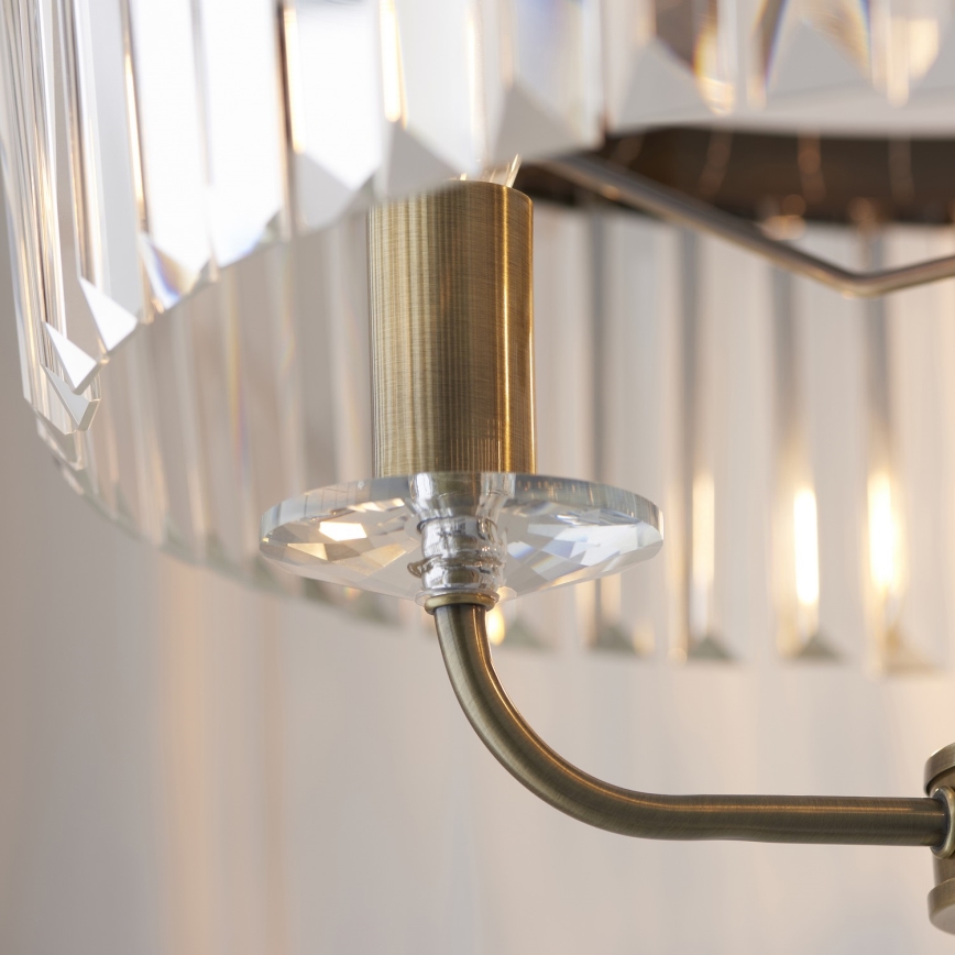 Endon 110644 - Candeeiro de chão CHESTERFIELD 3xE14/6W/230V latão