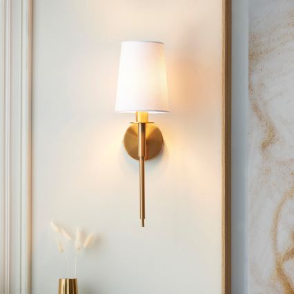 Endon 110738 - Aplique de parede 1xE14/6W/230V branco/dourado