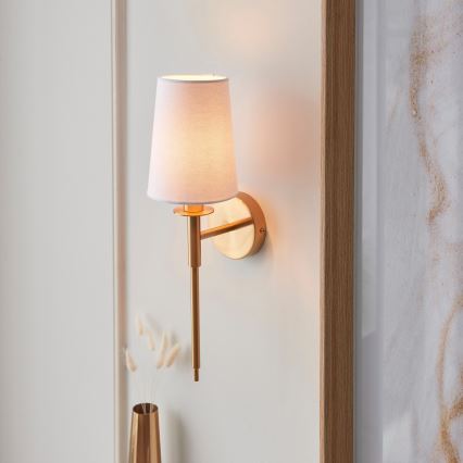 Endon 110738 - Aplique de parede 1xE14/6W/230V branco/dourado