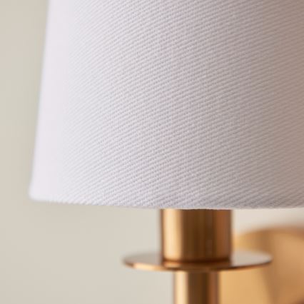 Endon 110738 - Aplique de parede 1xE14/6W/230V branco/dourado