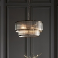 Endon 110944 - Lustre com corrente RIDGETON 5xE14/6W/230V latão