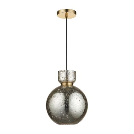 Endon 111336 - Pendente em cabo 1xE27/10W/230V dourado/preto fumê