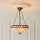 Endon 111870 - Lustre com corrente Tiffany FARGO 3xE27/10W/230V Ø 41,5 cm