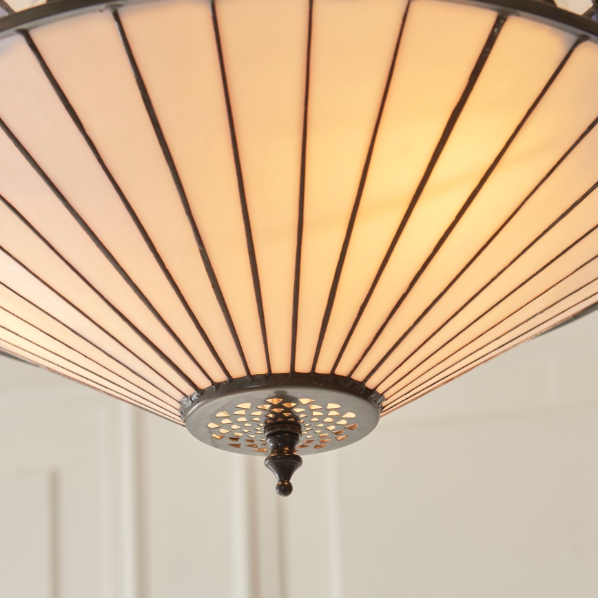 Endon 111870 - Lustre com corrente Tiffany FARGO 3xE27/10W/230V Ø 41,5 cm