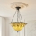 Endon 111881 - Lustre suspenso com corrente Tiffany JAMELIA 3xE27/10W/230V Ø 50 cm