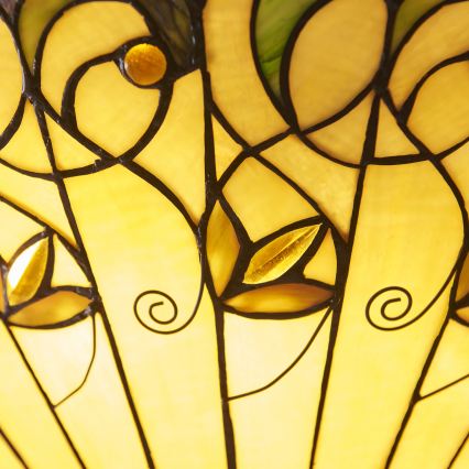 Endon 111881 - Lustre suspenso com corrente Tiffany JAMELIA 3xE27/10W/230V Ø 50 cm