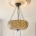 Endon 111882 - Lustre com corrente Tiffany MILLE FEUX 3xE27/10W/230V, diâmetro 45 cm
