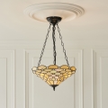 Endon 111884 - Lustre suspenso com corrente Tiffany PEARL 3xE27/10W/230V Ø 37 cm