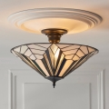 Endon 111895 - Lustre de teto sobreposto Tiffany ASTORIA 3xE27/10W/230V Ø 48 cm