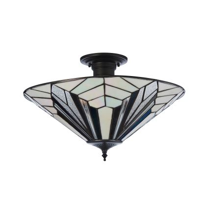 Endon 111895 - Lustre de teto sobreposto Tiffany ASTORIA 3xE27/10W/230V Ø 48 cm