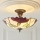 Endon 111896 - Candeeiro de teto Tiffany BOTANICA, de montagem em superfície, 3xE27/10W/230V, Ø 45 cm