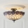 Endon 111906 - Lustre de teto Tiffany HUTCHINSON, de montagem em superfície, 3xE27/10W/230V, Ø 50 cm