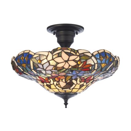 Endon 111915 - Lustre de teto de superfície Tiffany SULLIVAN 3xE27/10W/230V Ø 40 cm