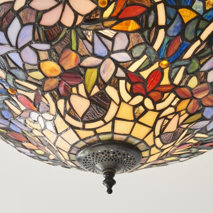 Endon 111915 - Lustre de teto de superfície Tiffany SULLIVAN 3xE27/10W/230V Ø 40 cm