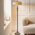 Endon 111921 - Candeeiro de pé Tiffany MILLE FEUX 2xE27/10W/230V Ø 45 cm