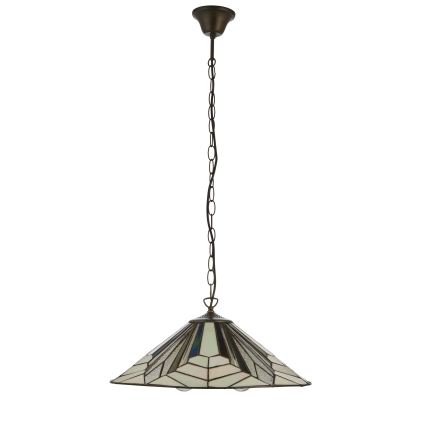 Endon 111922 - Lustre com corrente Tiffany ASTORIA 3xE27/10W/230V Ø 48 cm