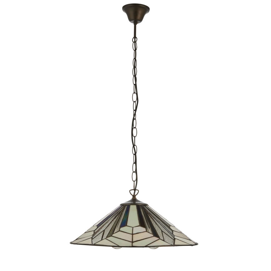 Endon 111922 - Lustre com corrente Tiffany ASTORIA 3xE27/10W/230V Ø 48 cm