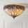 Endon 112188 - Candeeiro de teto Tiffany HUTCHINSON 2xE27/60W/230V Ø 40 cm