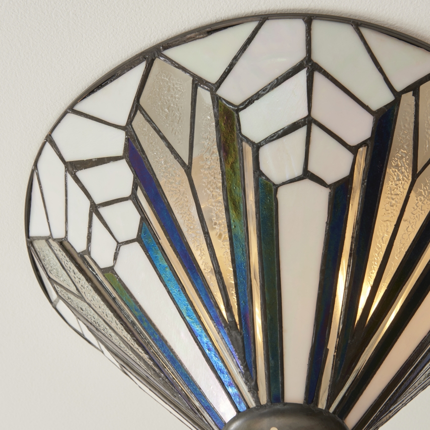 Endon 112191 - Candeeiro de tecto Tiffany ASTORIA 2xE27/60W/230V Ø 40 cm