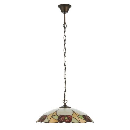 Endon 112197 - Lustre Tiffany INGRAM com corrente 1xE27/60W/230V Ø 45 cm