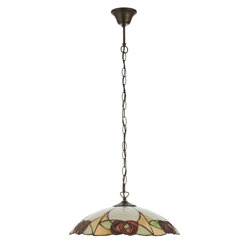 Endon 112197 - Lustre Tiffany INGRAM com corrente 1xE27/60W/230V Ø 45 cm