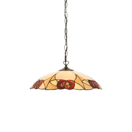Endon 112197 - Lustre Tiffany INGRAM com corrente 1xE27/60W/230V Ø 45 cm