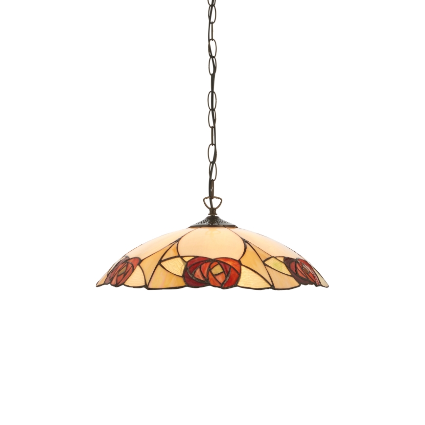 Endon 112197 - Lustre Tiffany INGRAM com corrente 1xE27/60W/230V Ø 45 cm