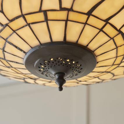 Endon 112251 - Lustre suspenso com corrente Tiffany DRAGONFLY 3xE27/60W/230V Ø 50 cm