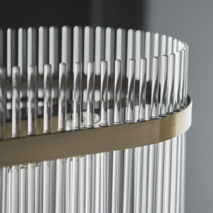 Endon 112573 - Candeeiro suspenso MARIETTA 4xE14/6W/230V latão/transparente