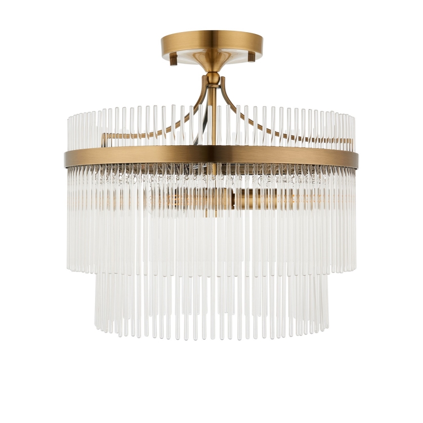 Endon 112575 - Candeeiro integrado MARIETTA 3xE14/7W/230V latão/transparente