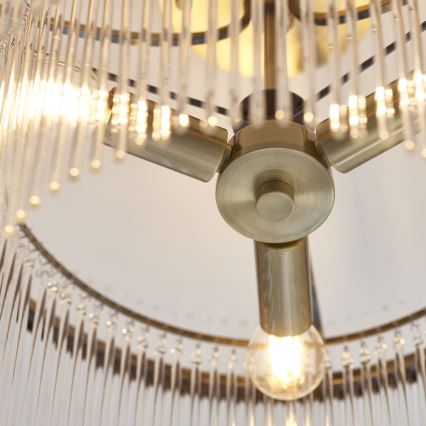 Endon 112575 - Candeeiro integrado MARIETTA 3xE14/7W/230V latão/transparente