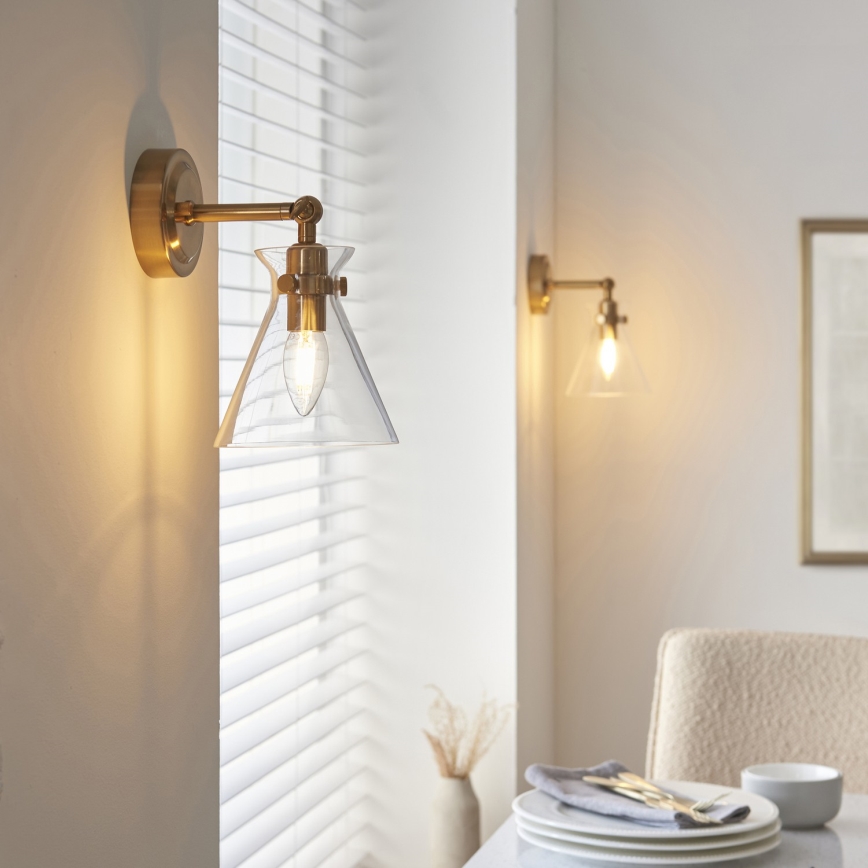 Endon 112861 - Aplique spot de parede HARLOW 1xE14/7W/230V, dourado