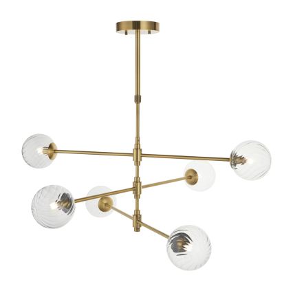 Endon 114039 - Lustre com haste 6xG9/3,2W/230V dourado