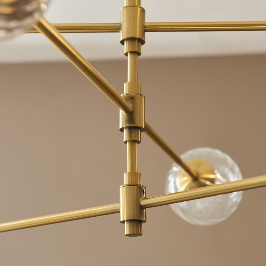 Endon 114039 - Lustre com haste 6xG9/3,2W/230V dourado