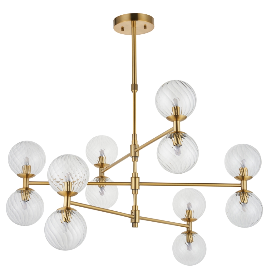 Endon 114041 - Lustre com haste 12xG9/3,2W/230V dourado
