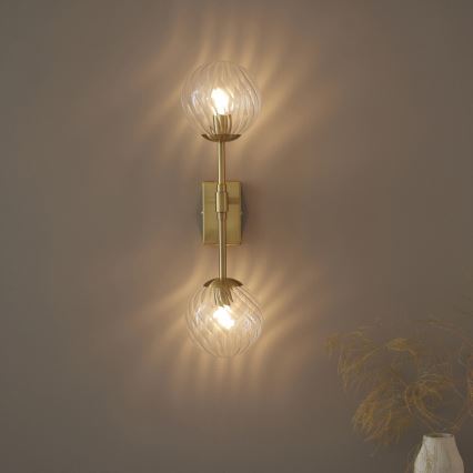 Endon 114042 - Aplique de parede 2xG9/3,2W/230V dourado