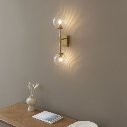 Endon 114042 - Aplique de parede 2xG9/3,2W/230V dourado
