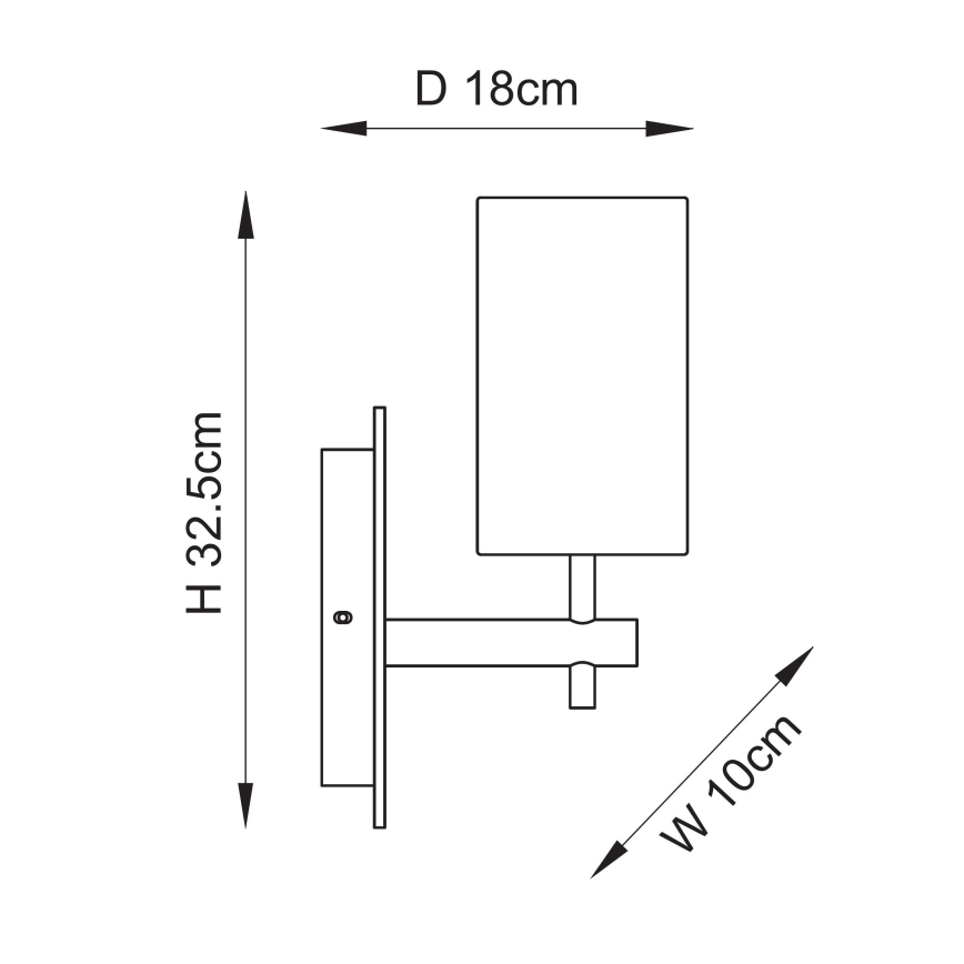 Endon 114201 - Aplique de parede 1xE14/7W/230V bege/dourado