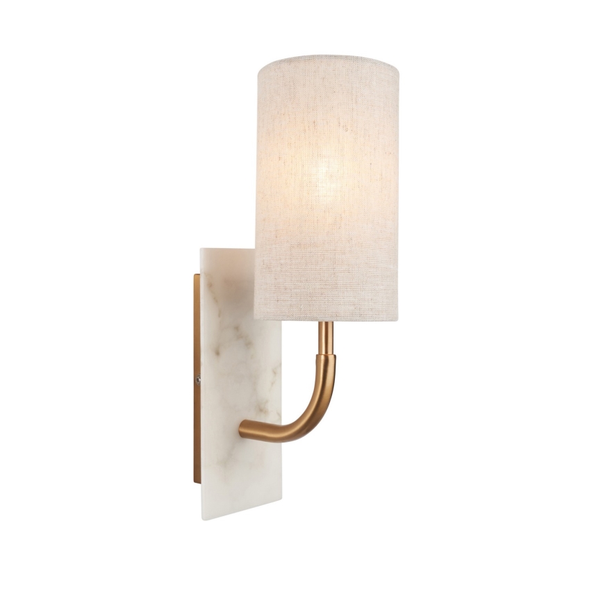 Endon 114203 - Aplique de parede 1xE14/7W/230V bege/dourado