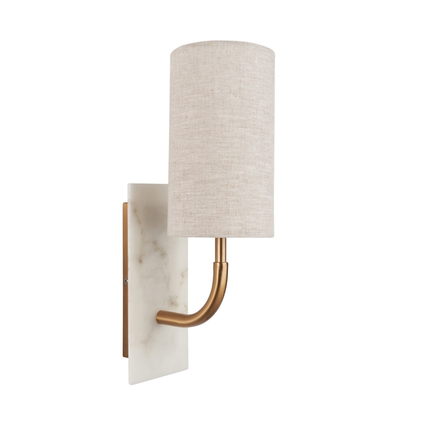 Endon 114203 - Aplique de parede 1xE14/7W/230V bege/dourado