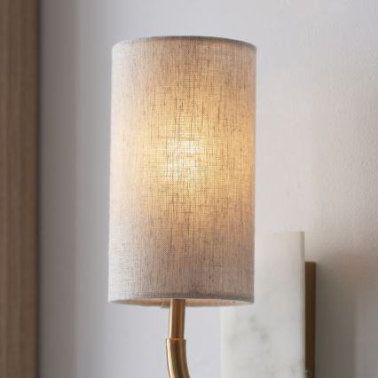 Endon 114203 - Aplique de parede 1xE14/7W/230V bege/dourado