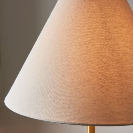 Endon 114209 - Candeeiro de pé 1xE27/10W/230V bege/dourado
