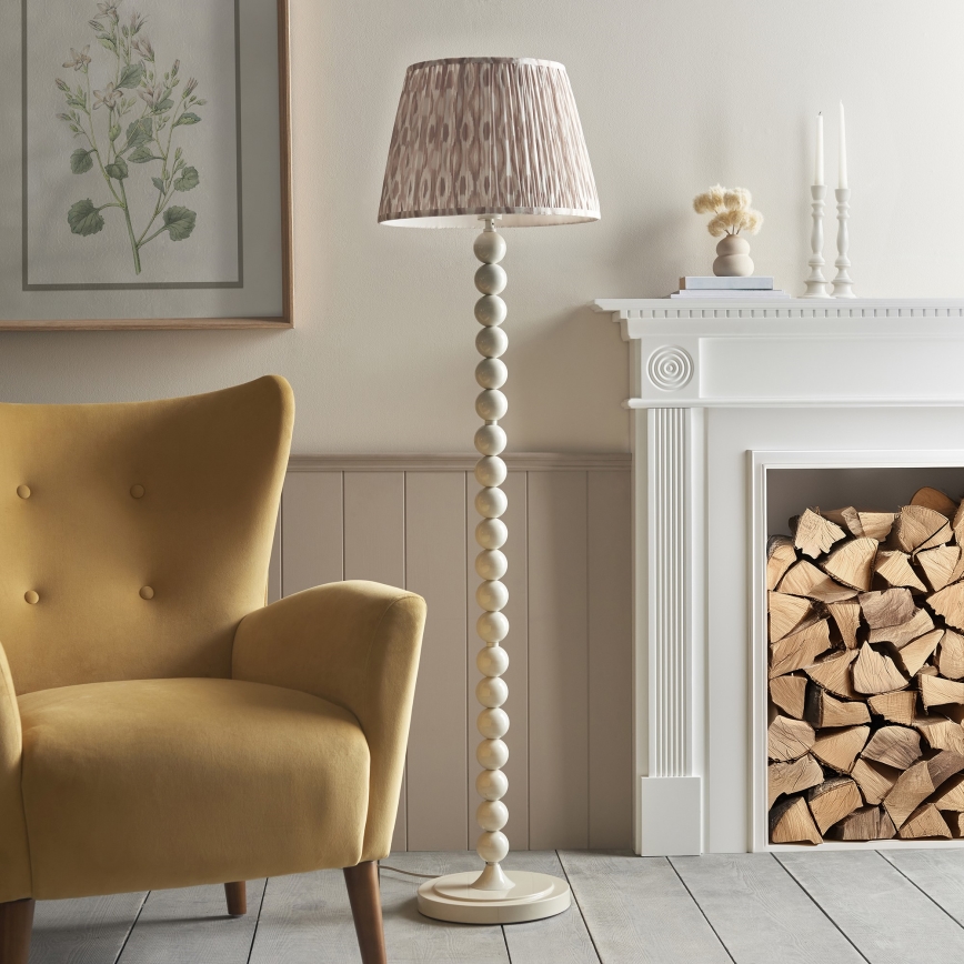 Endon 114632 - Candeeiro de chão HIGGLEDY 1xE27/10W/230V bege