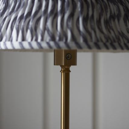 Endon 114785 - Candeeiro de pé recarregável com LED dimerizável BURLEY LED/1,5W/5V 3600 mAh latão/cinzento