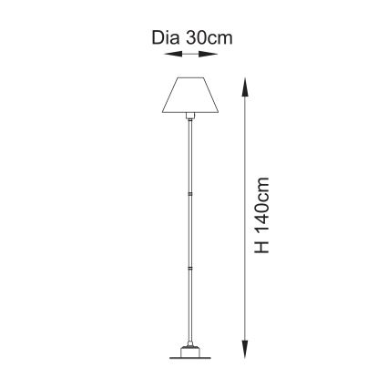Endon 114786 - Candeeiro de pé LED recarregável e dimerizável BURLEY LED/1,5W/5V 3600 mAh latão/rosa