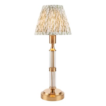 Endon 114838 -Candeeiro de mesa LED com regulação MORTON LED/1,5W/5V 3600 mAh latão/verde