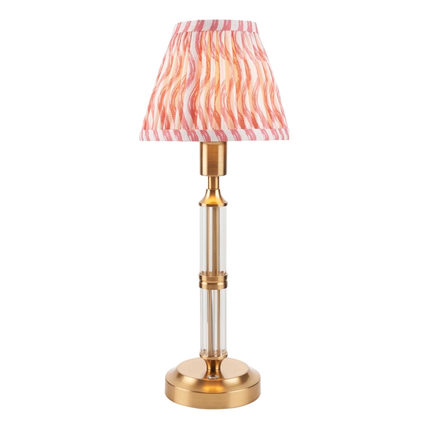 Endon 114842 - Candeeiro de mesa LED com regulação MORTON LED/1,5W/5V 3600 mAh latão/rosa